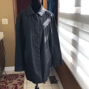 Gap black trench coat L